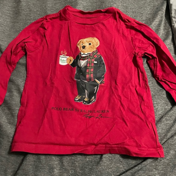 Boys 2t Christmas bear Ralph Lauren